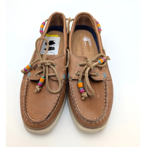 Sperry Authentic Original 2 Eye Beaded Boat Shoe Women's Brown Size US5 EU35 - Picture 12 of 12
